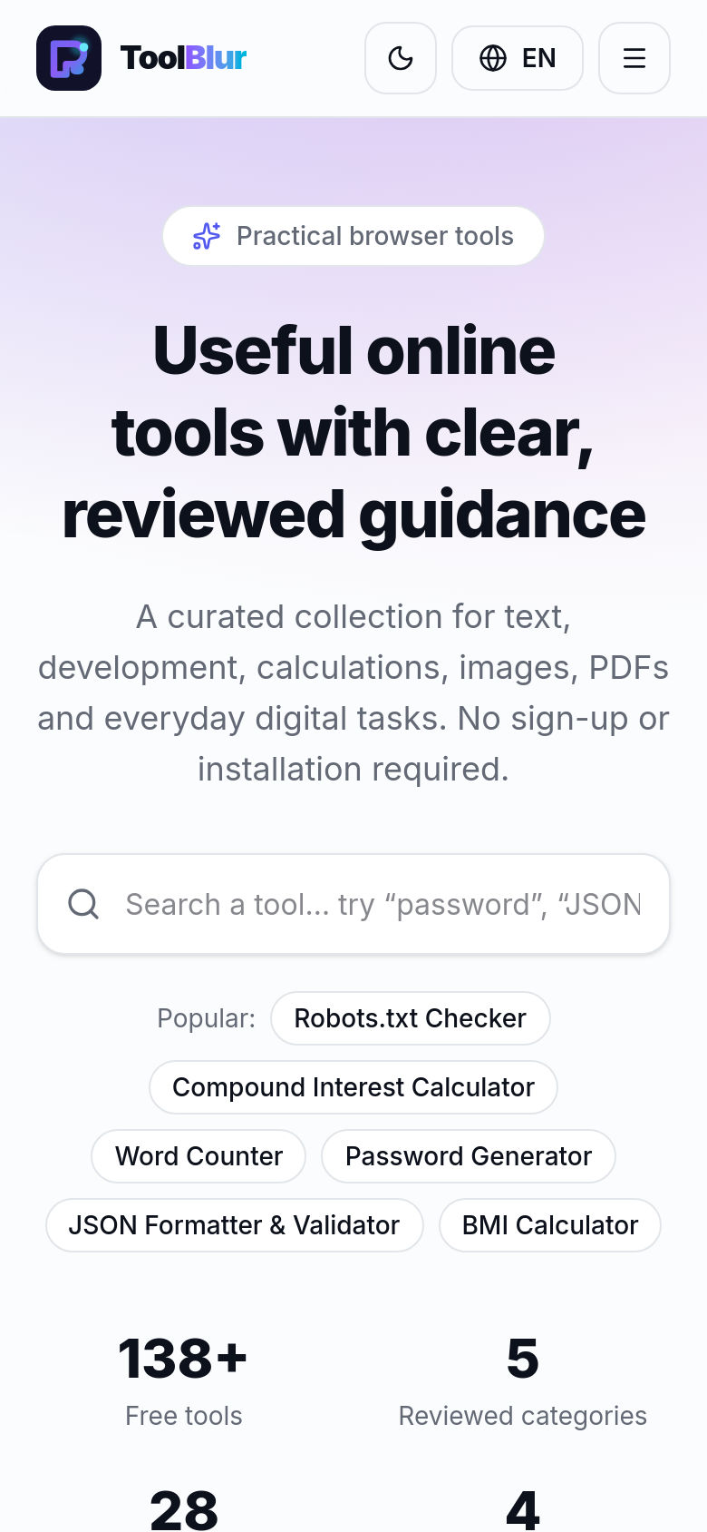 Homepage / Lander