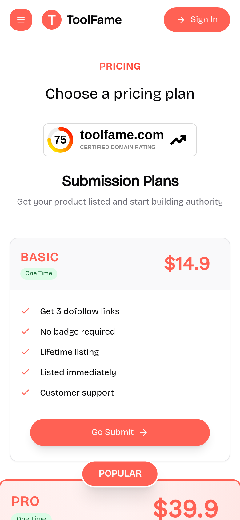 Pricing