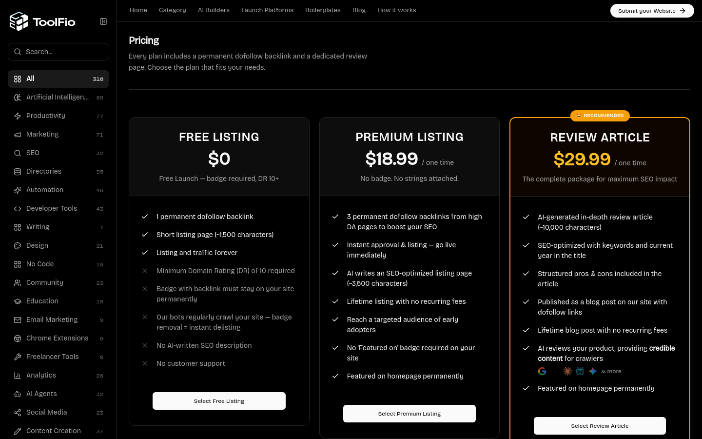 Pricing