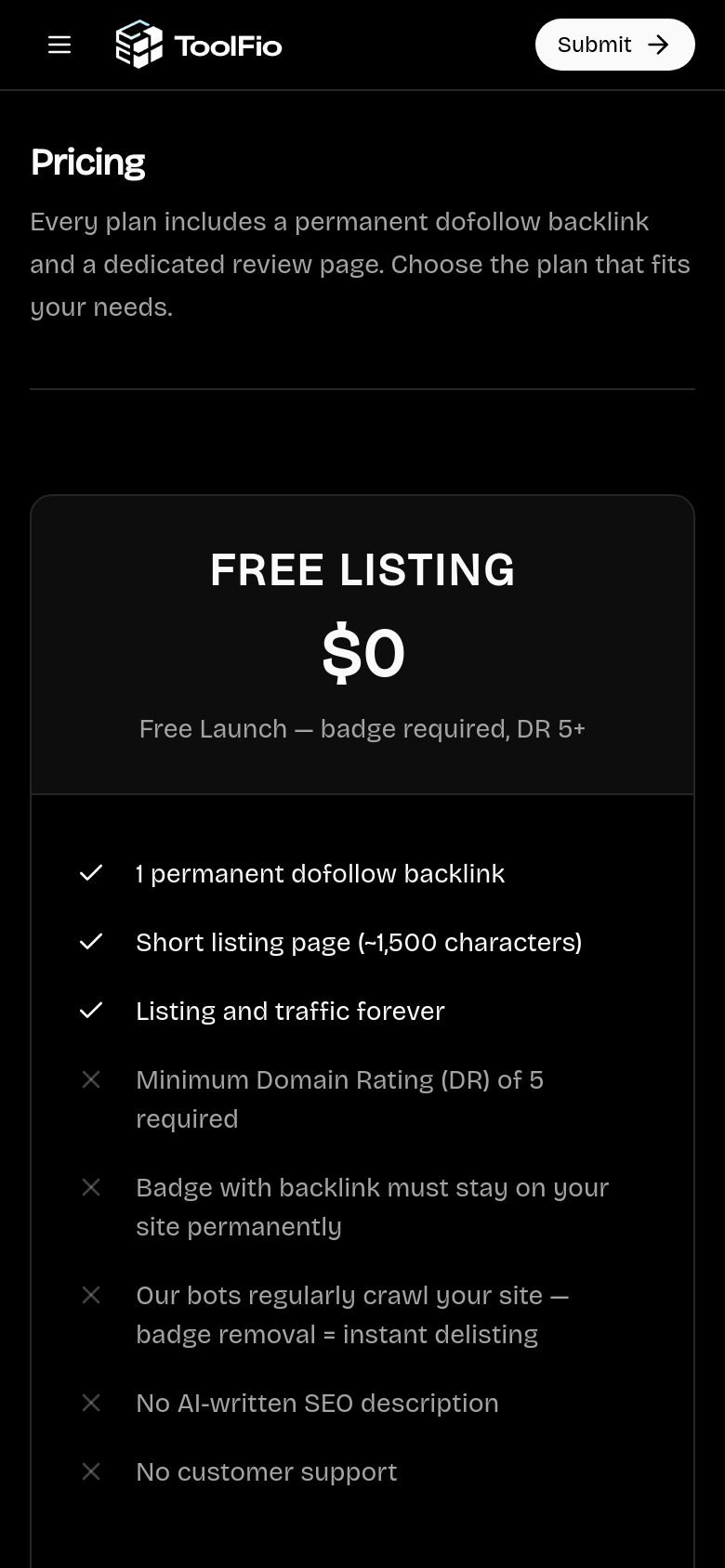 Pricing