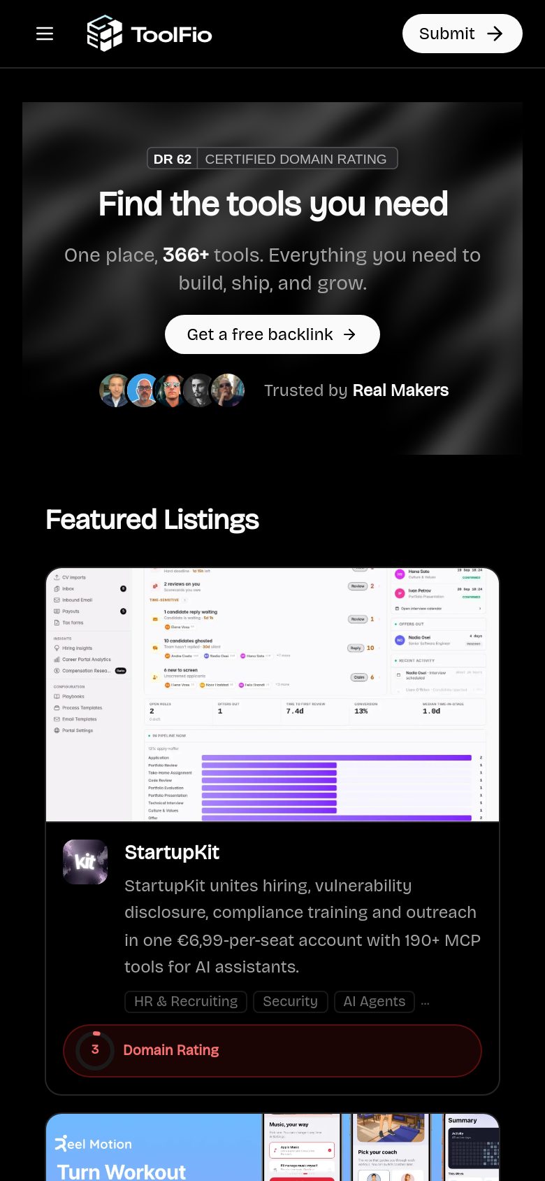 Homepage / Lander