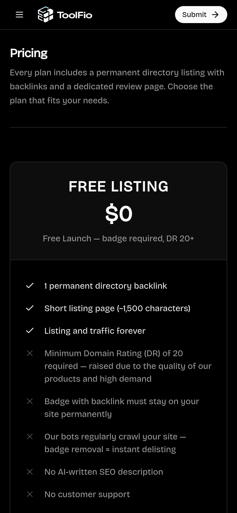 Pricing