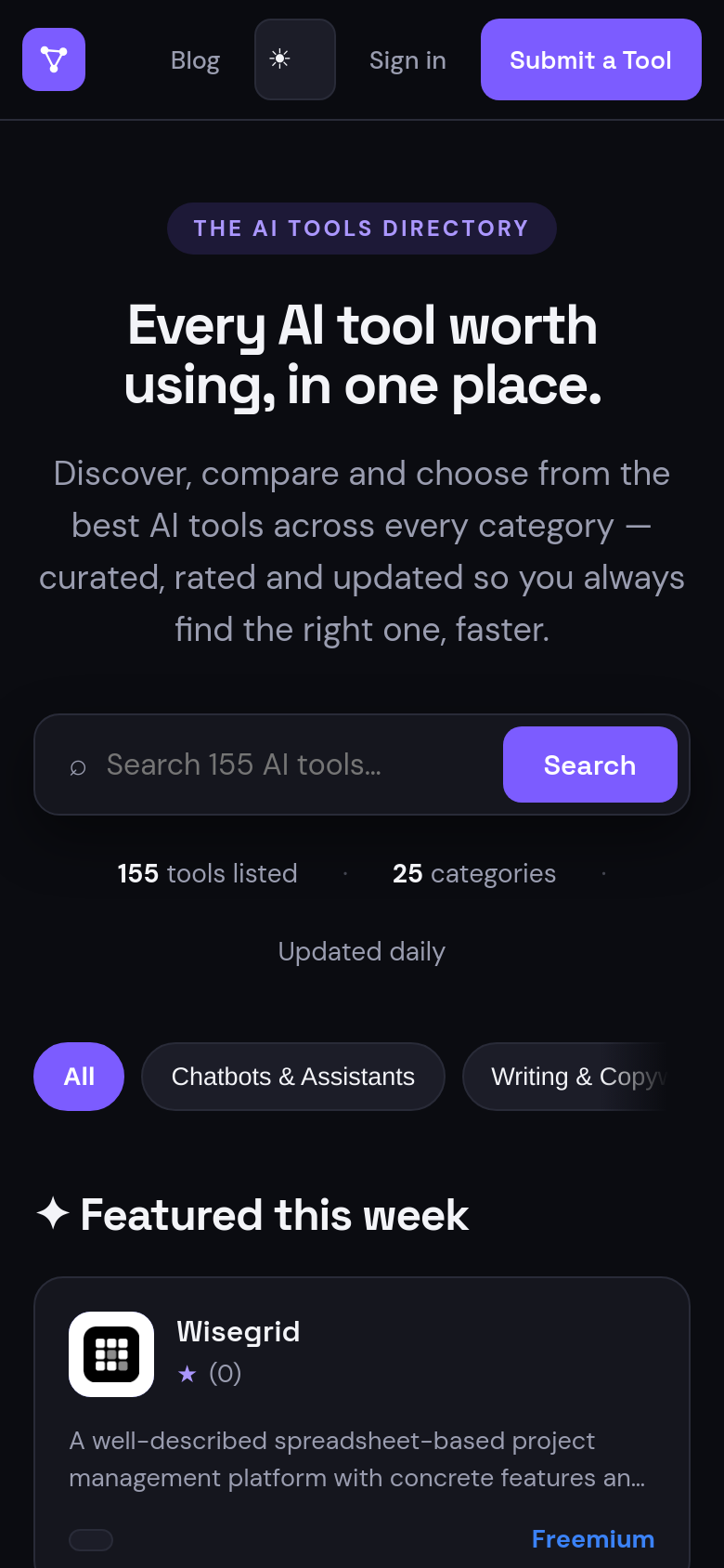 Homepage / Lander