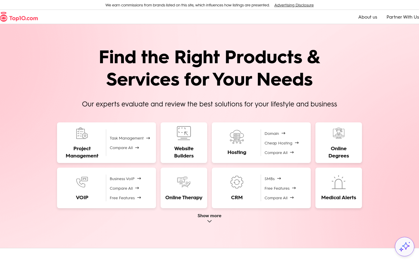 Captured Homepage / Lander