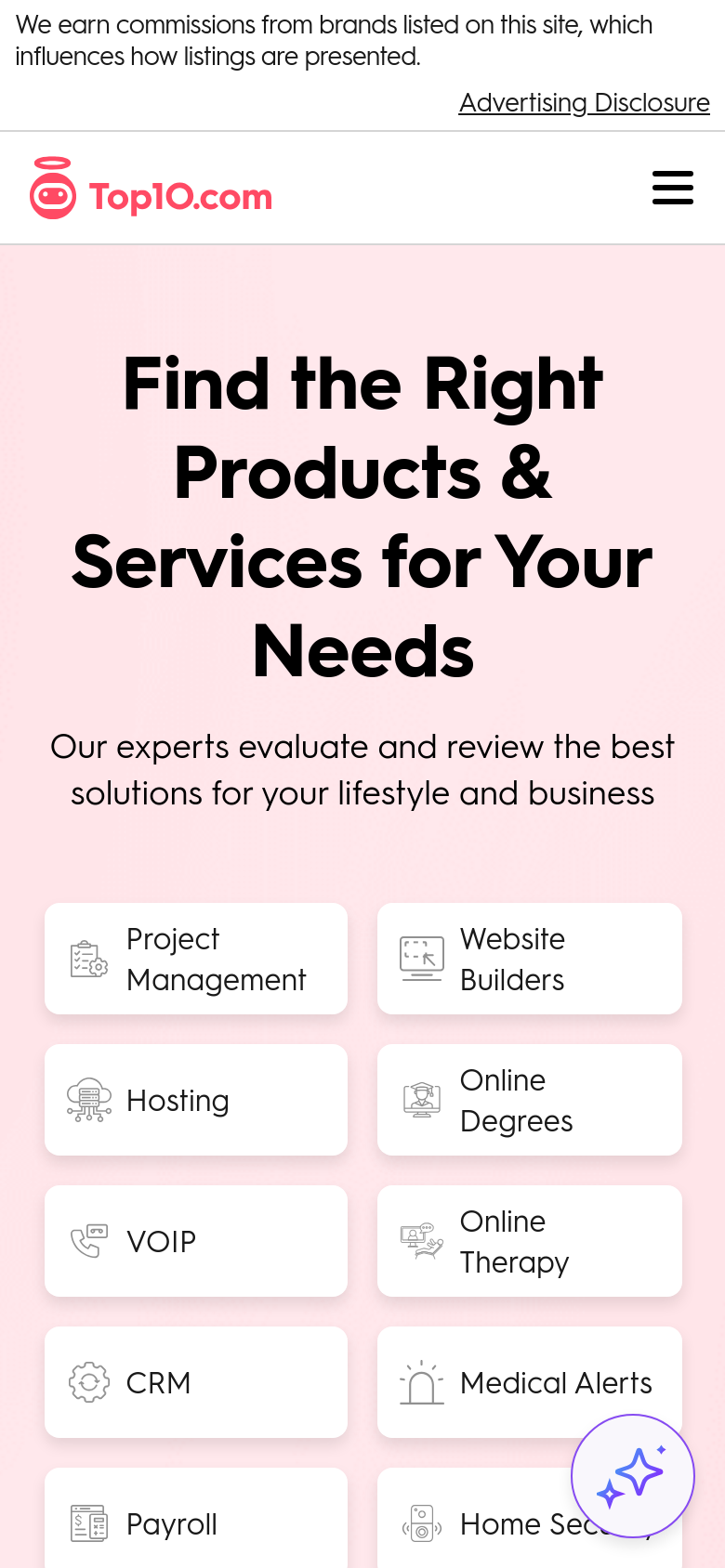 Homepage / Lander