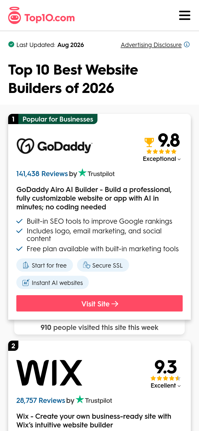Website Builders