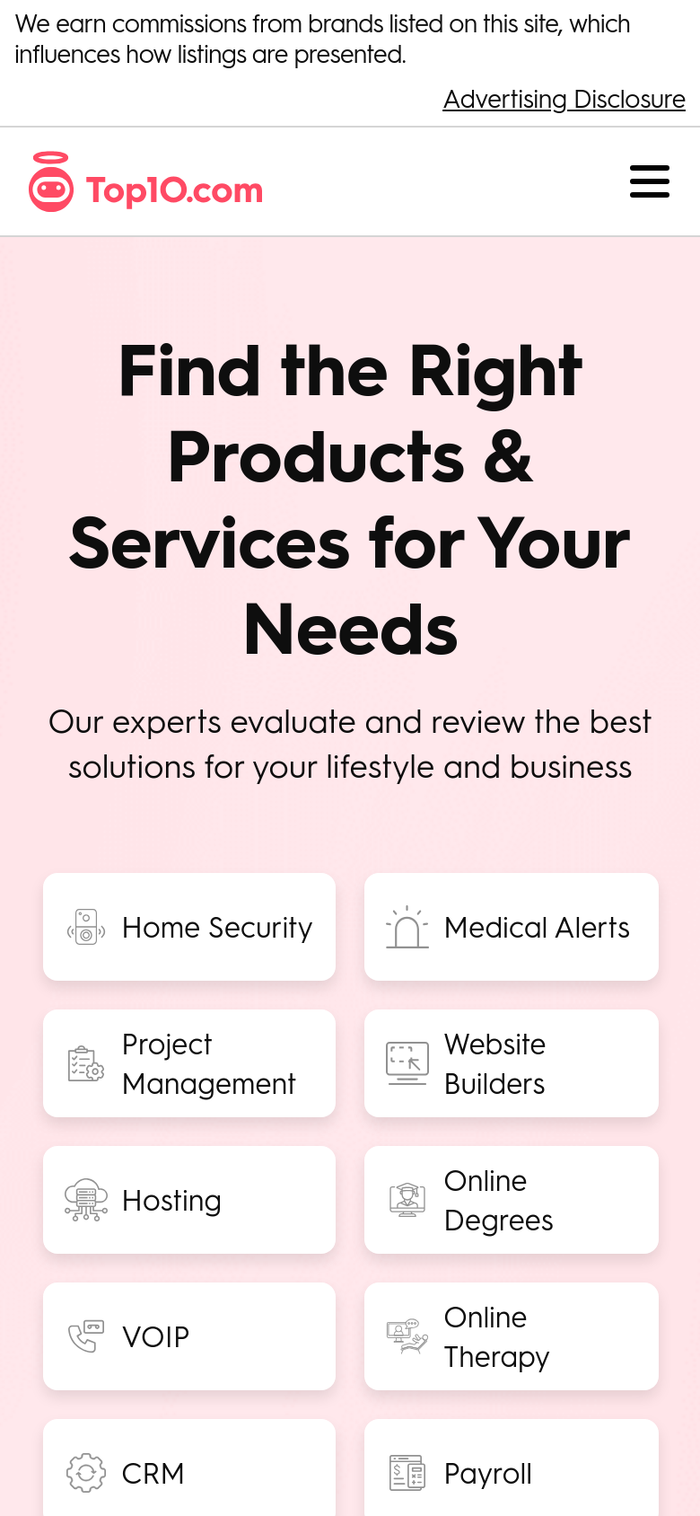 Homepage / Lander