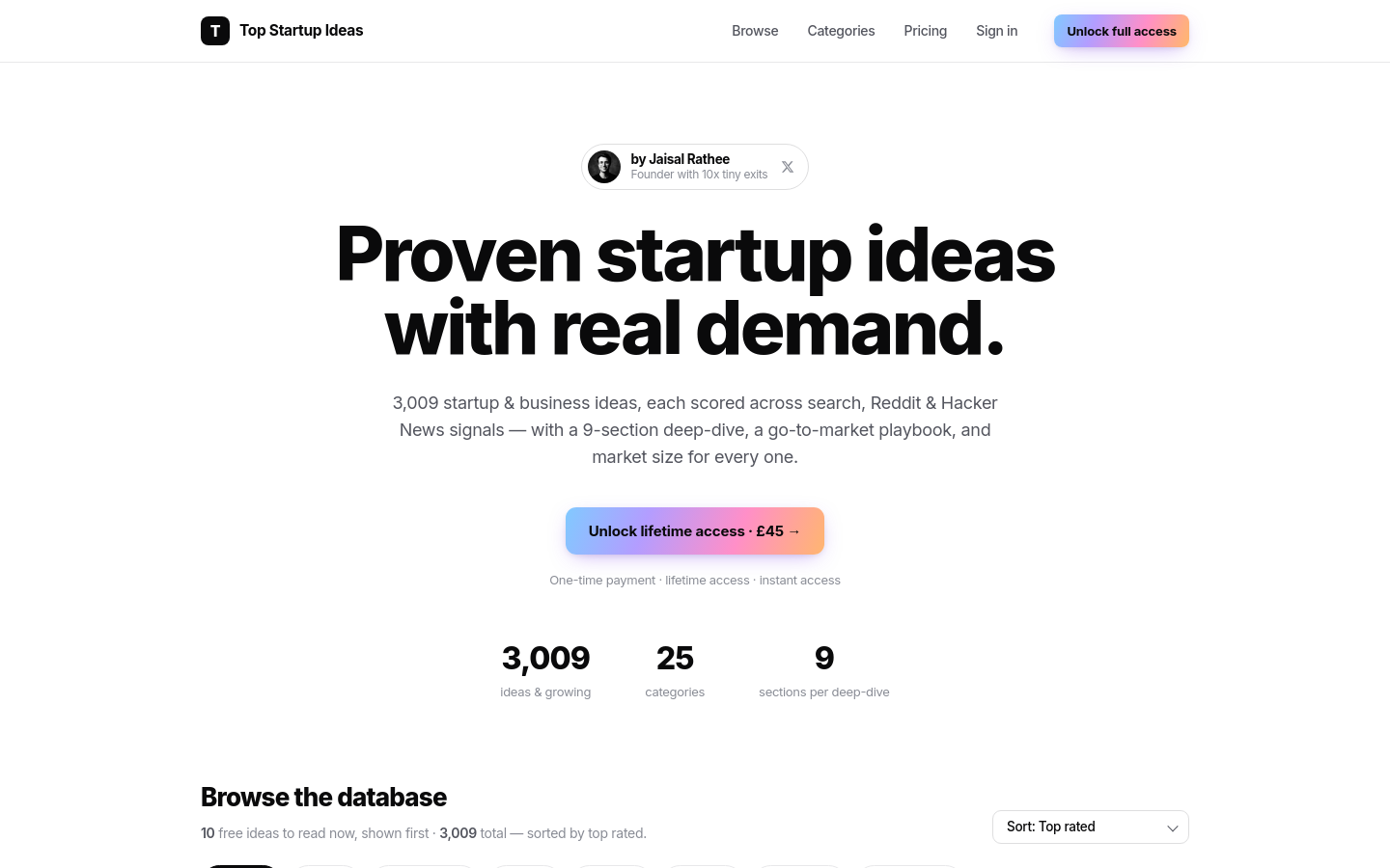 Captured Homepage / Lander