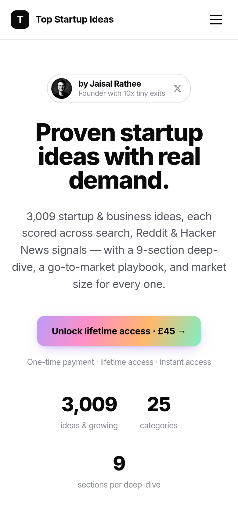 Homepage / Lander