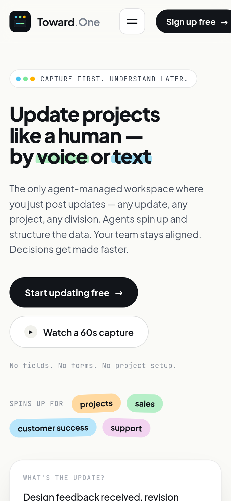 Homepage / Lander