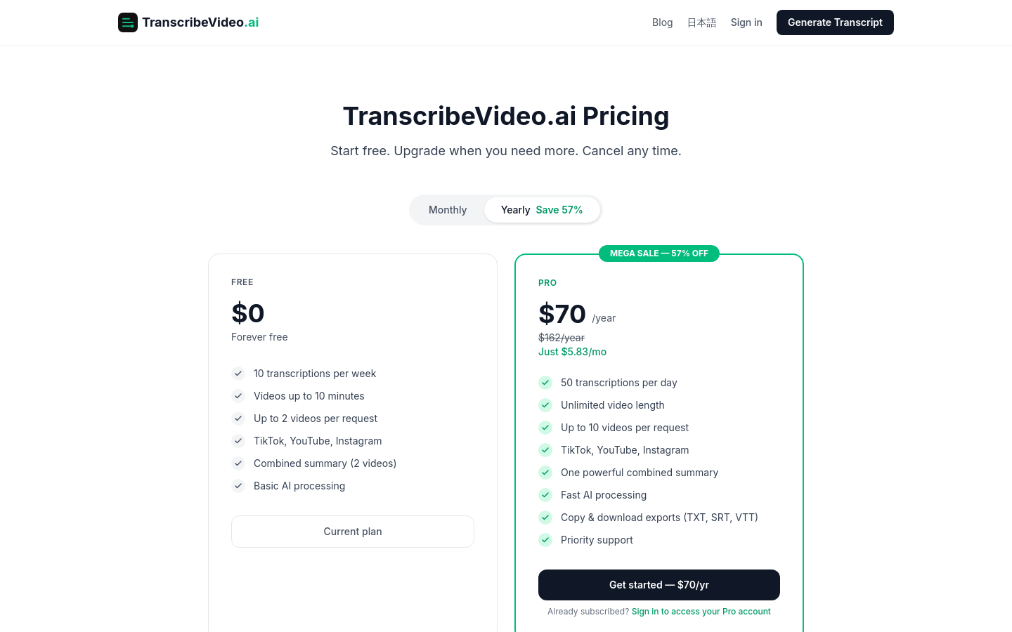 Pricing