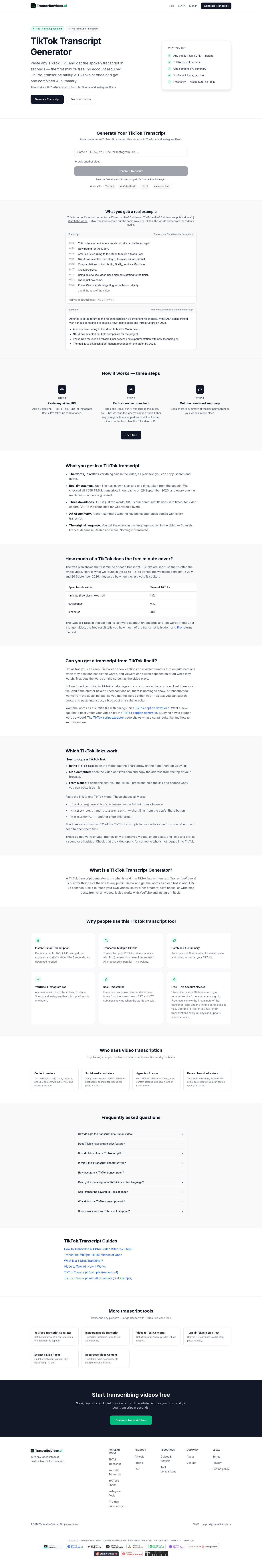 transcribevideo.ai — 
