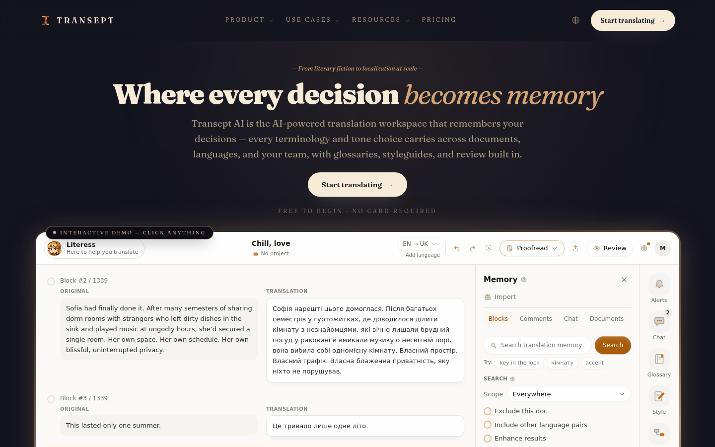 Captured Homepage / Lander