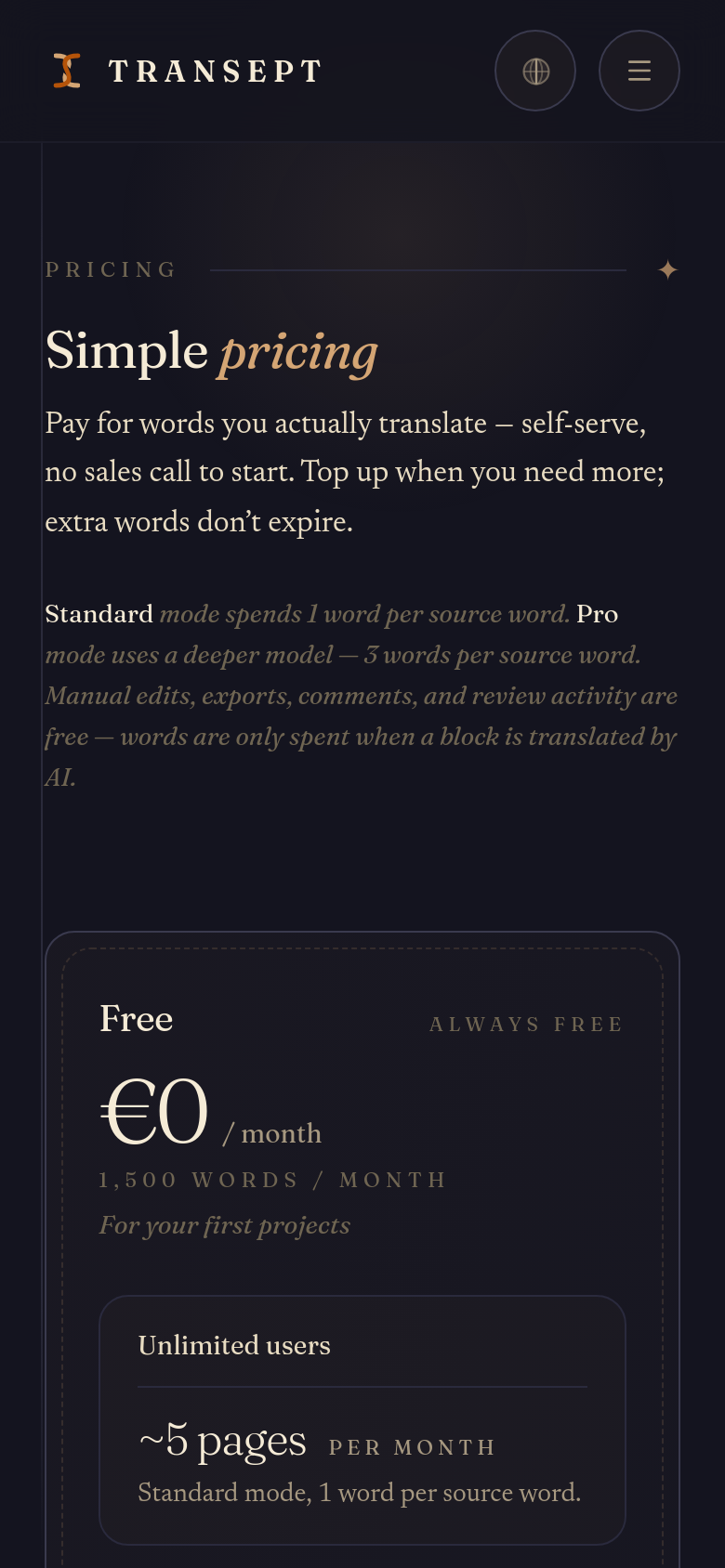Pricing