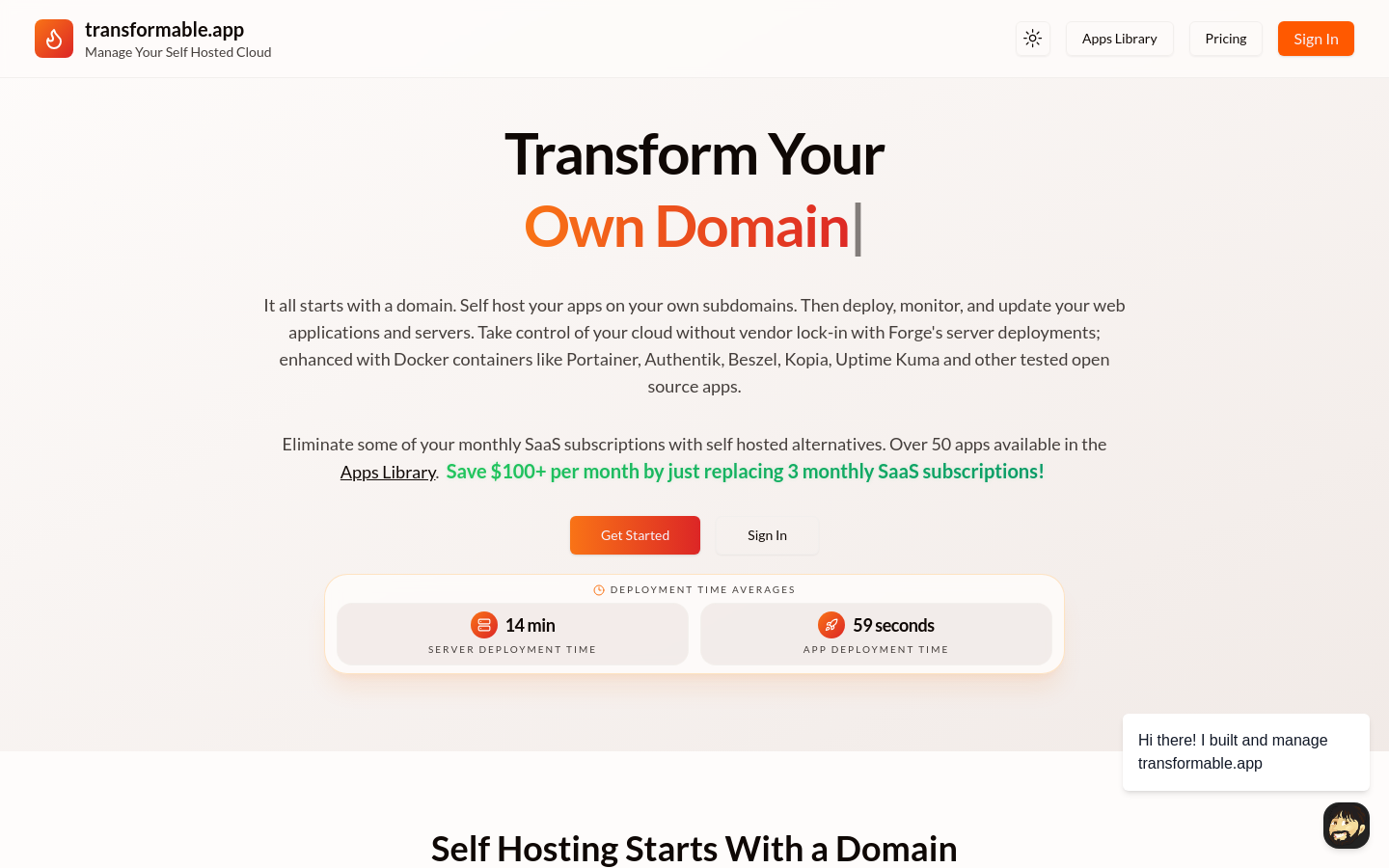 Captured Homepage / Lander