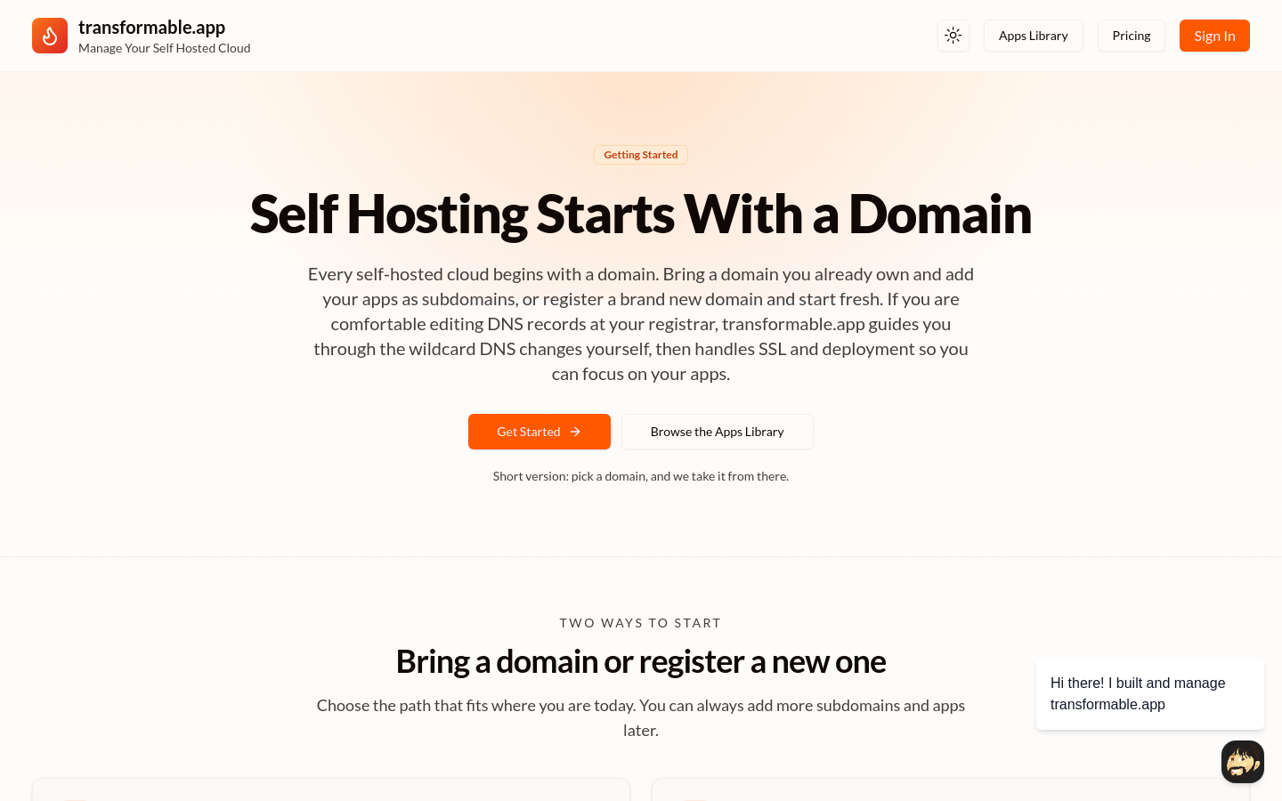 Start With A Domain