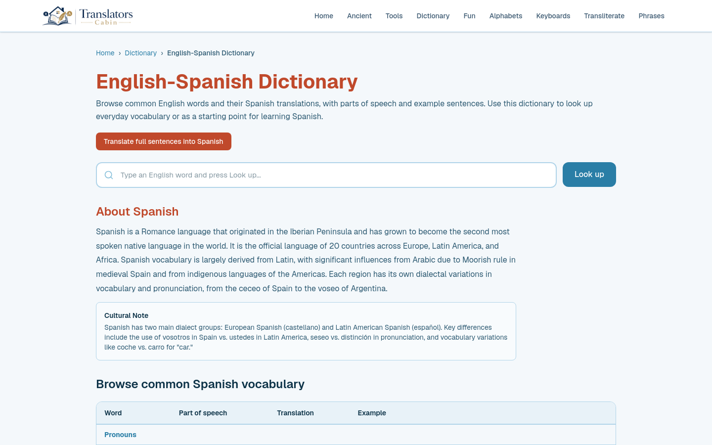 Dictionary