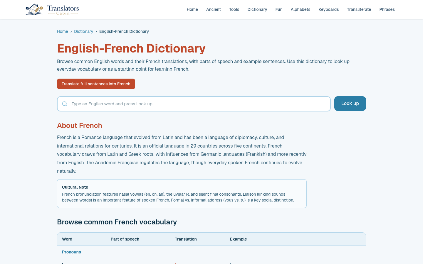 Dictionary