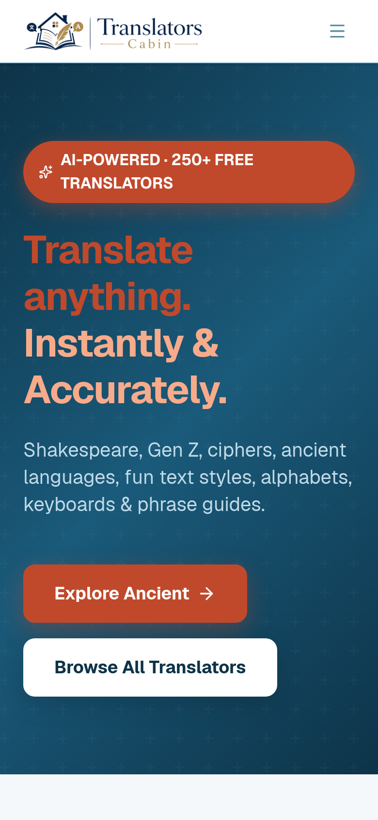 Homepage / Lander