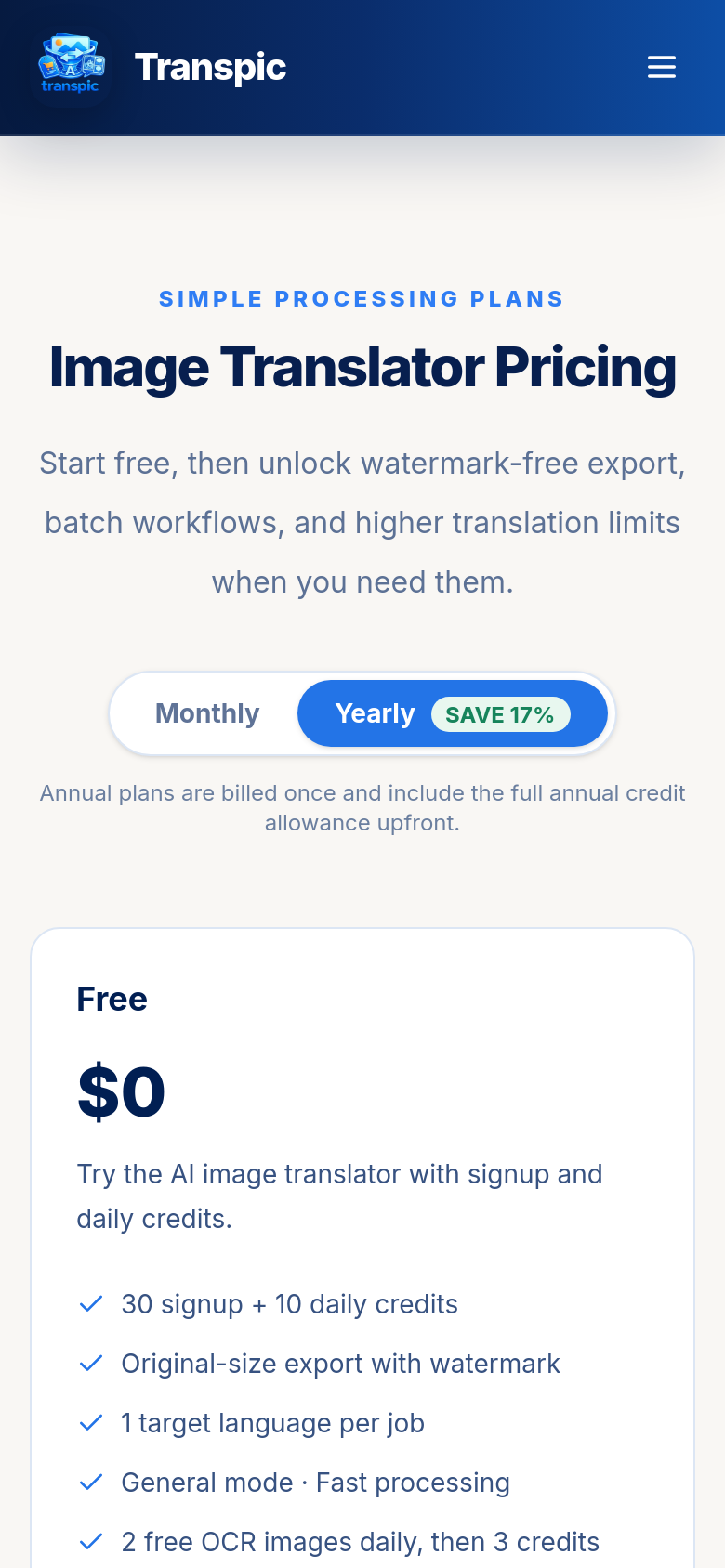 Pricing