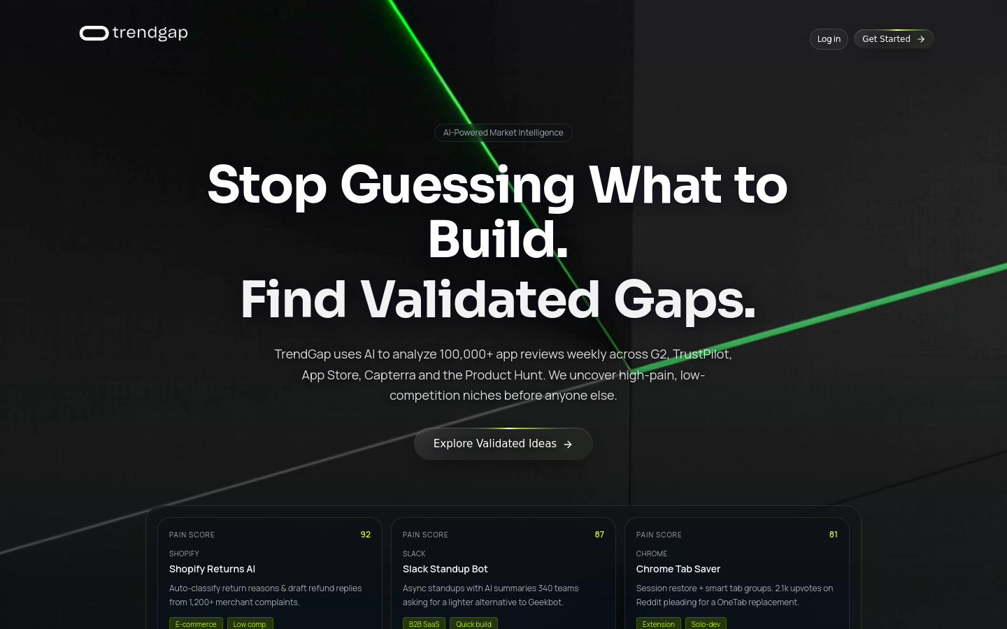 Captured Homepage / Lander