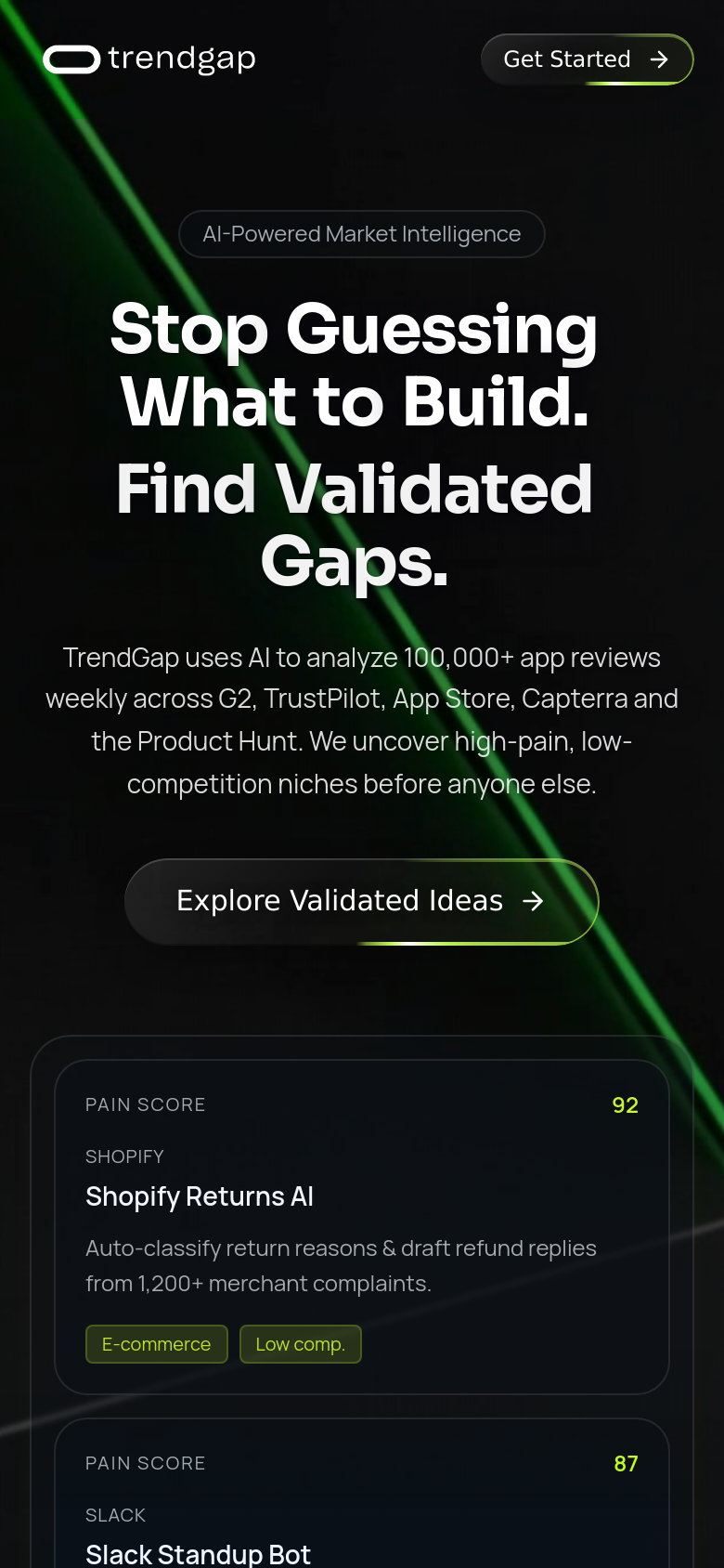 Homepage / Lander