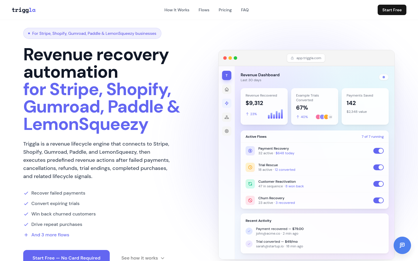 Captured Homepage / Lander