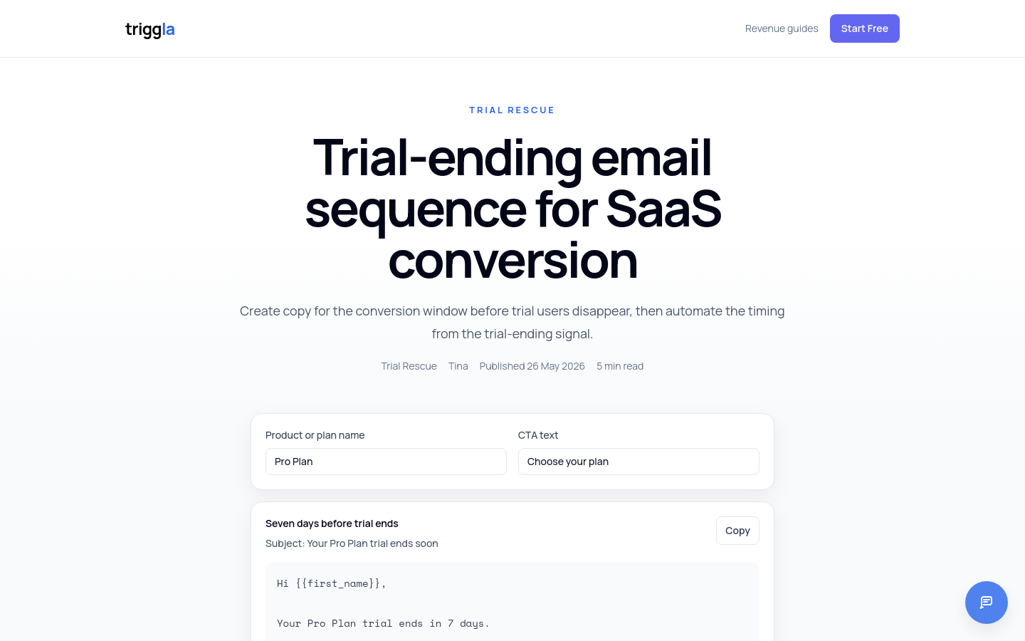 Trial Ending Email Sequence