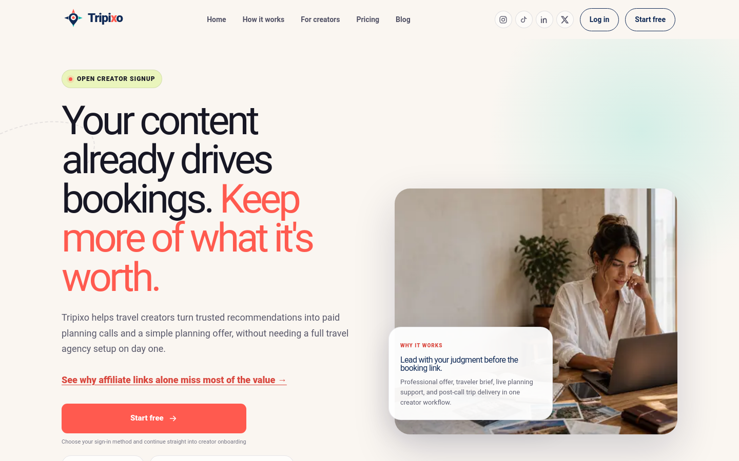 Captured Homepage / Lander