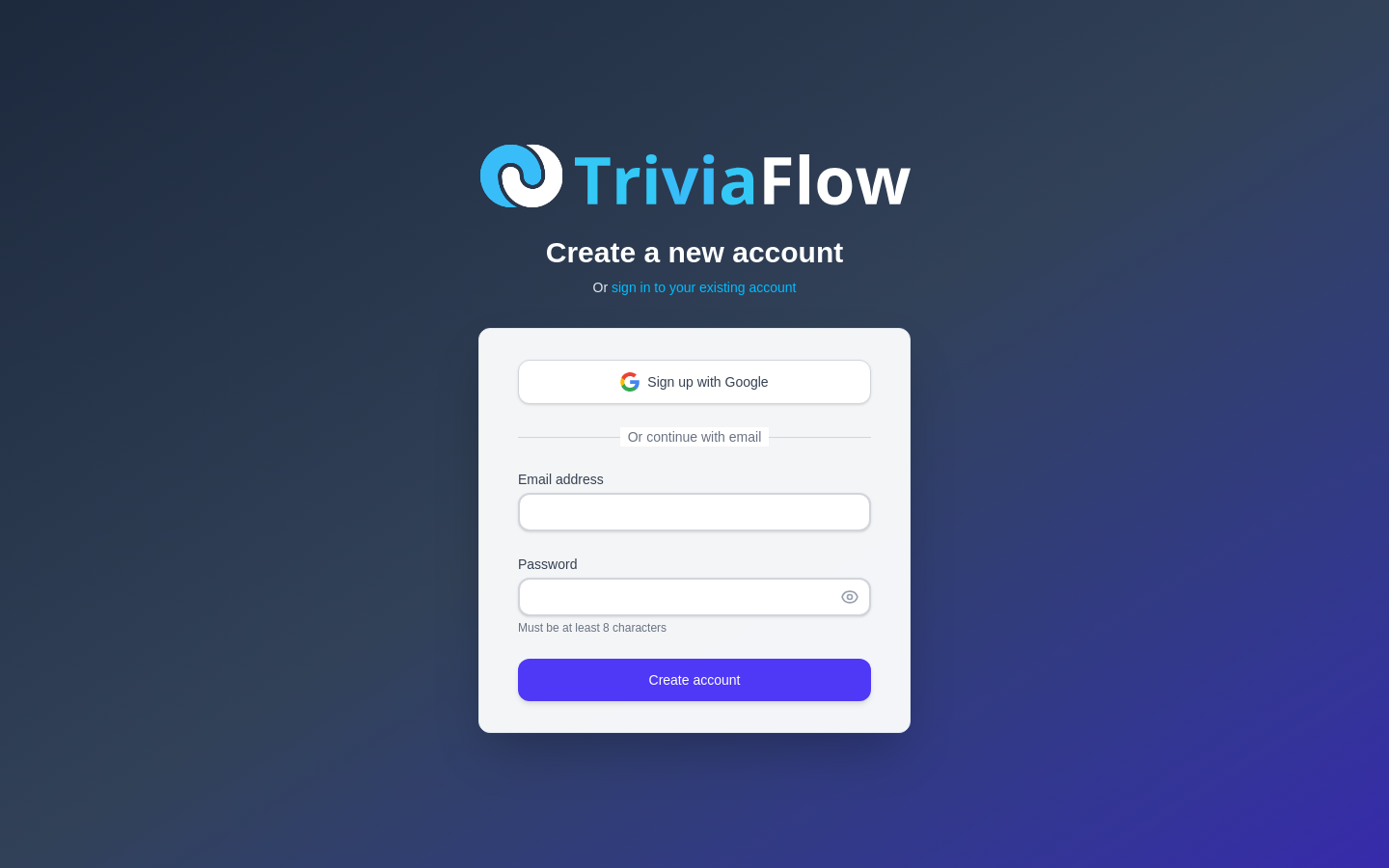 Signup