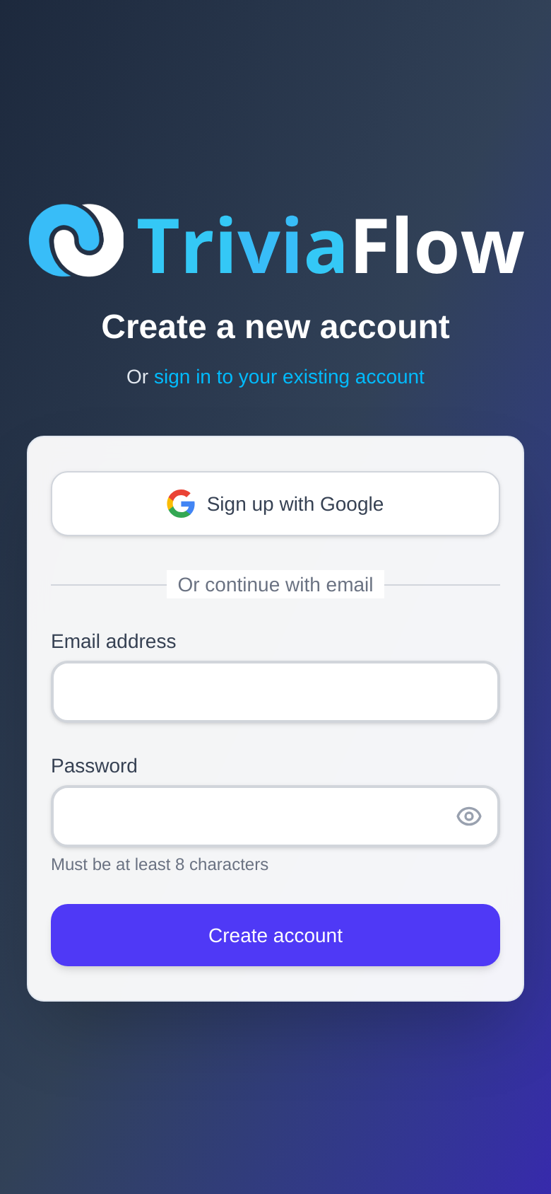 Signup