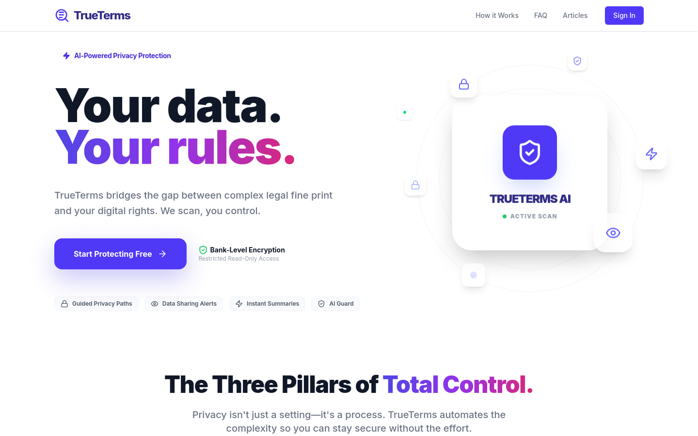 Captured Homepage / Lander