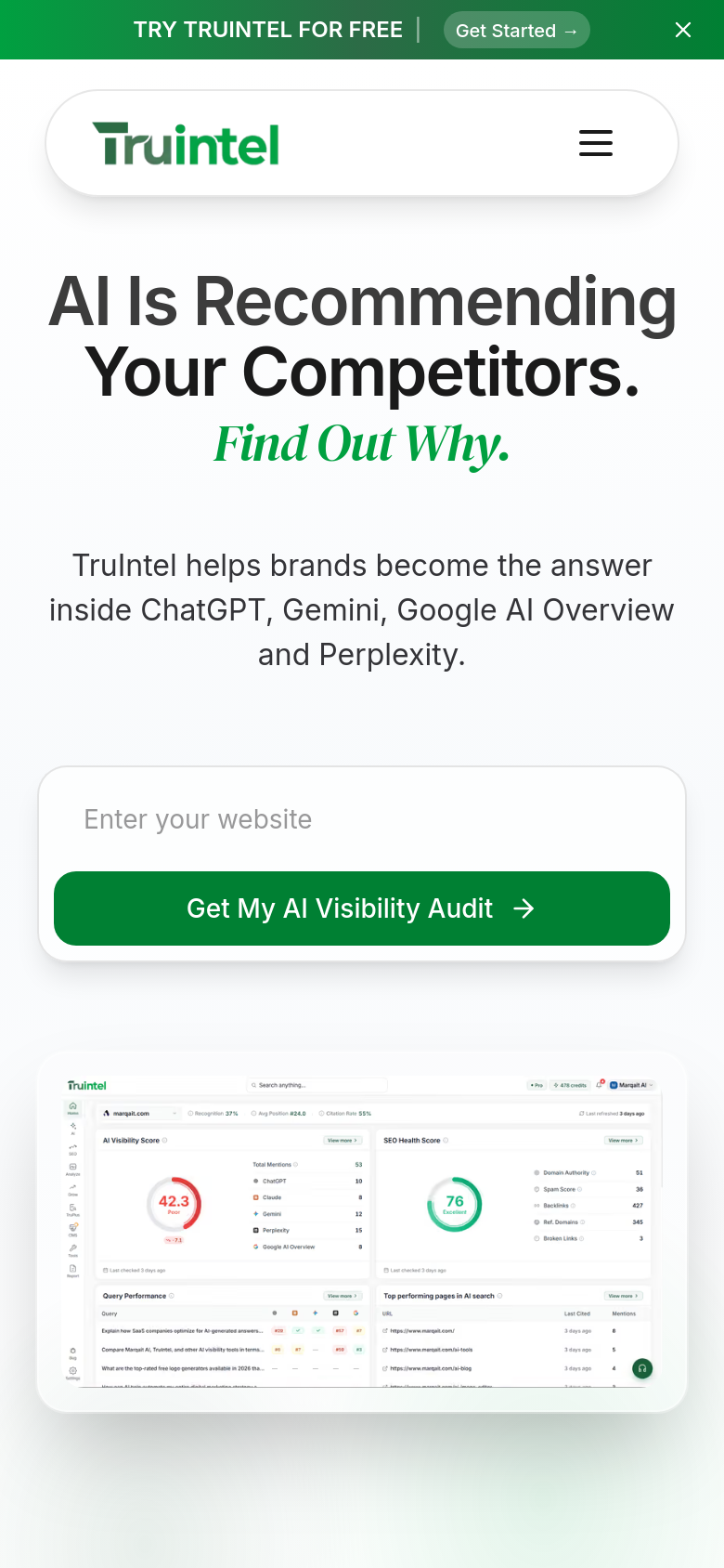 Homepage / Lander