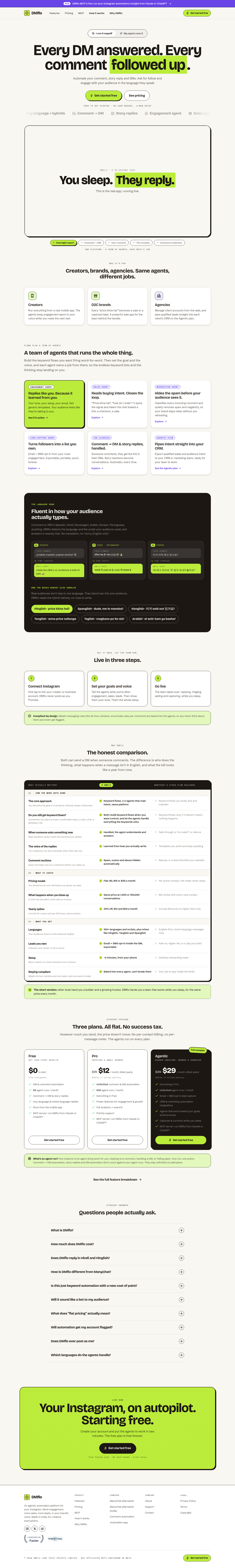 Nav section of trydmflo.com