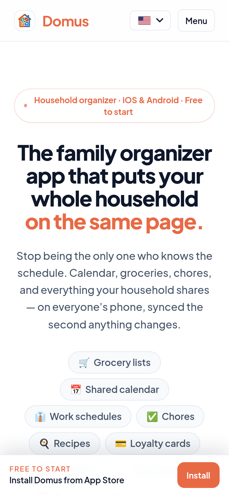 Homepage / Lander