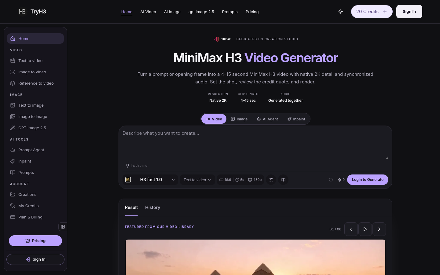 Captured Homepage / Lander