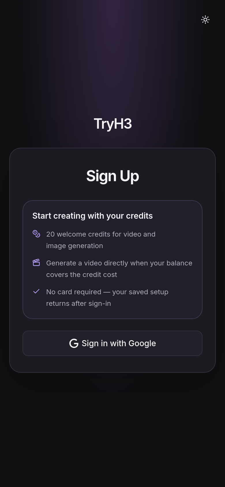 Sign Up