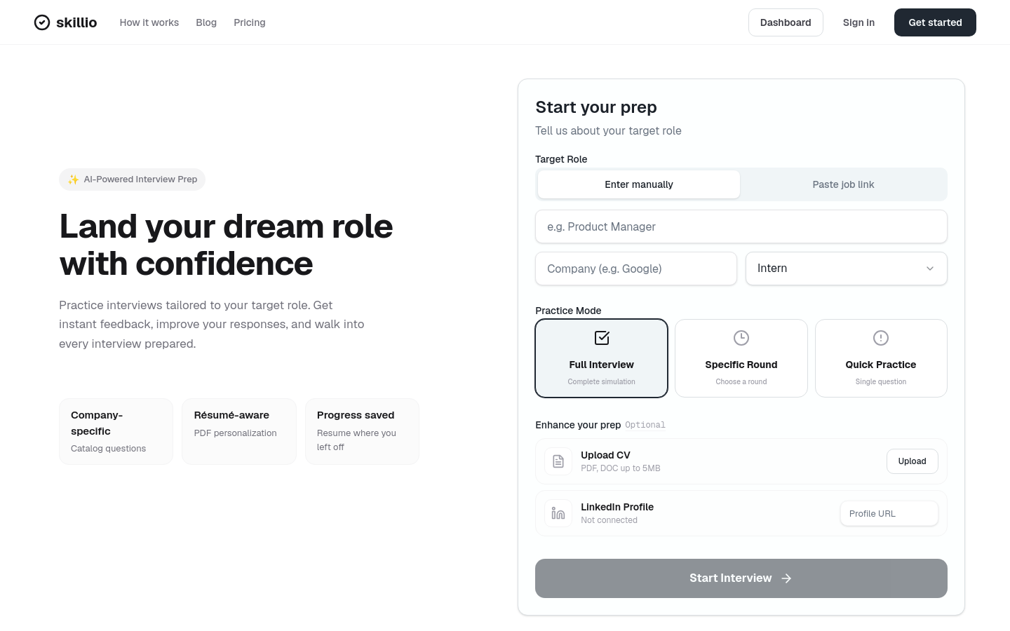 Captured Homepage / Lander