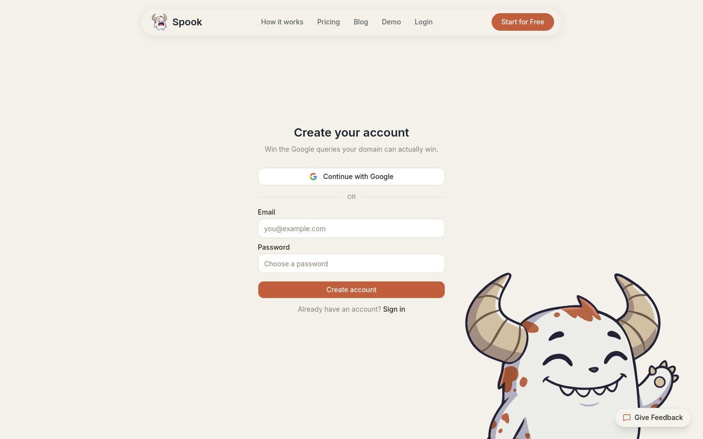 Signup
