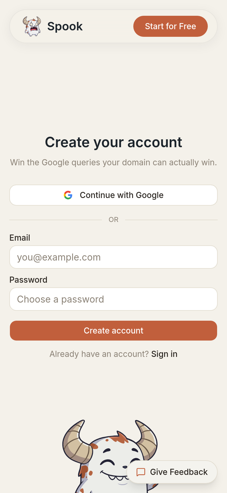 Signup