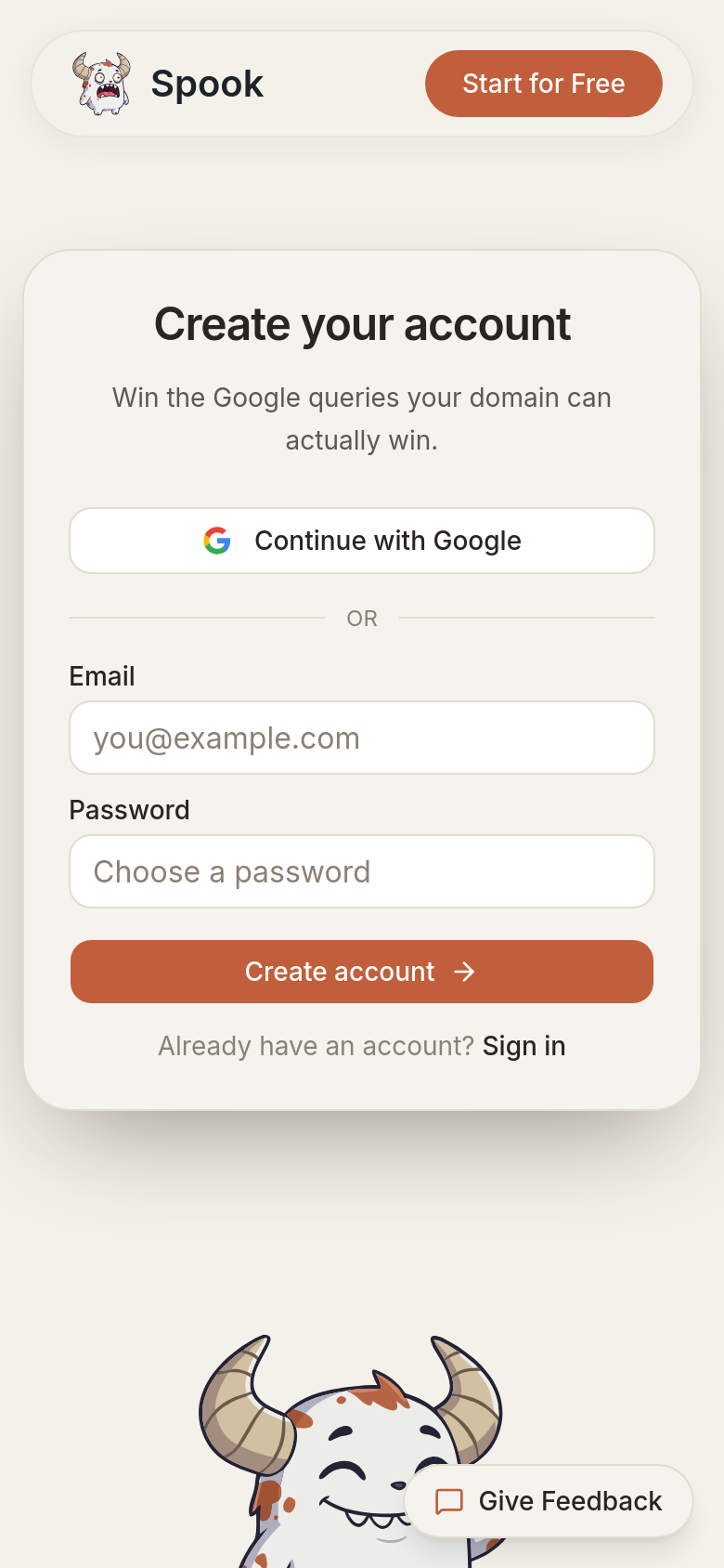 Signup