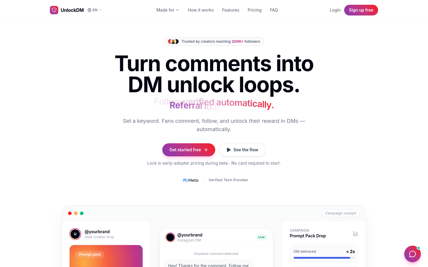 Captured Homepage / Lander