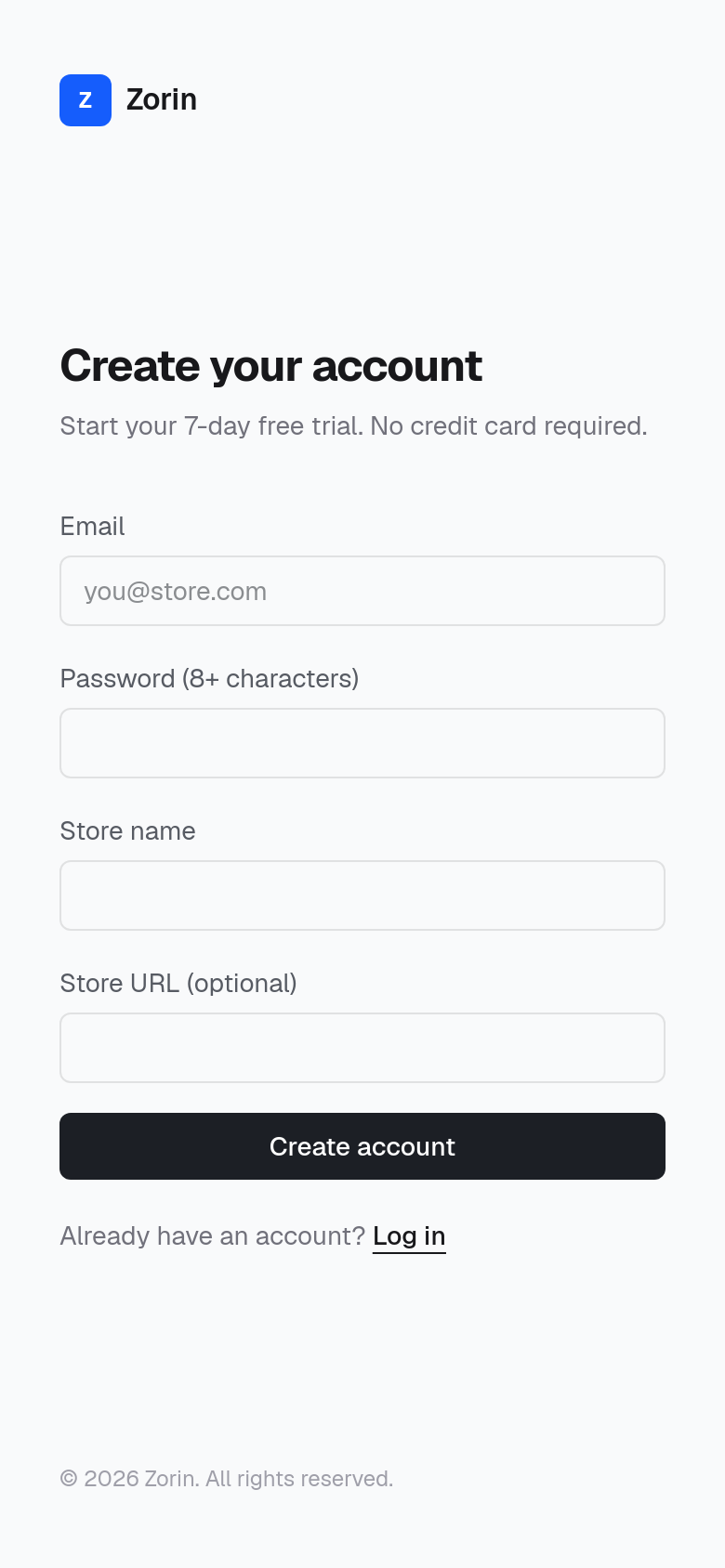 Signup