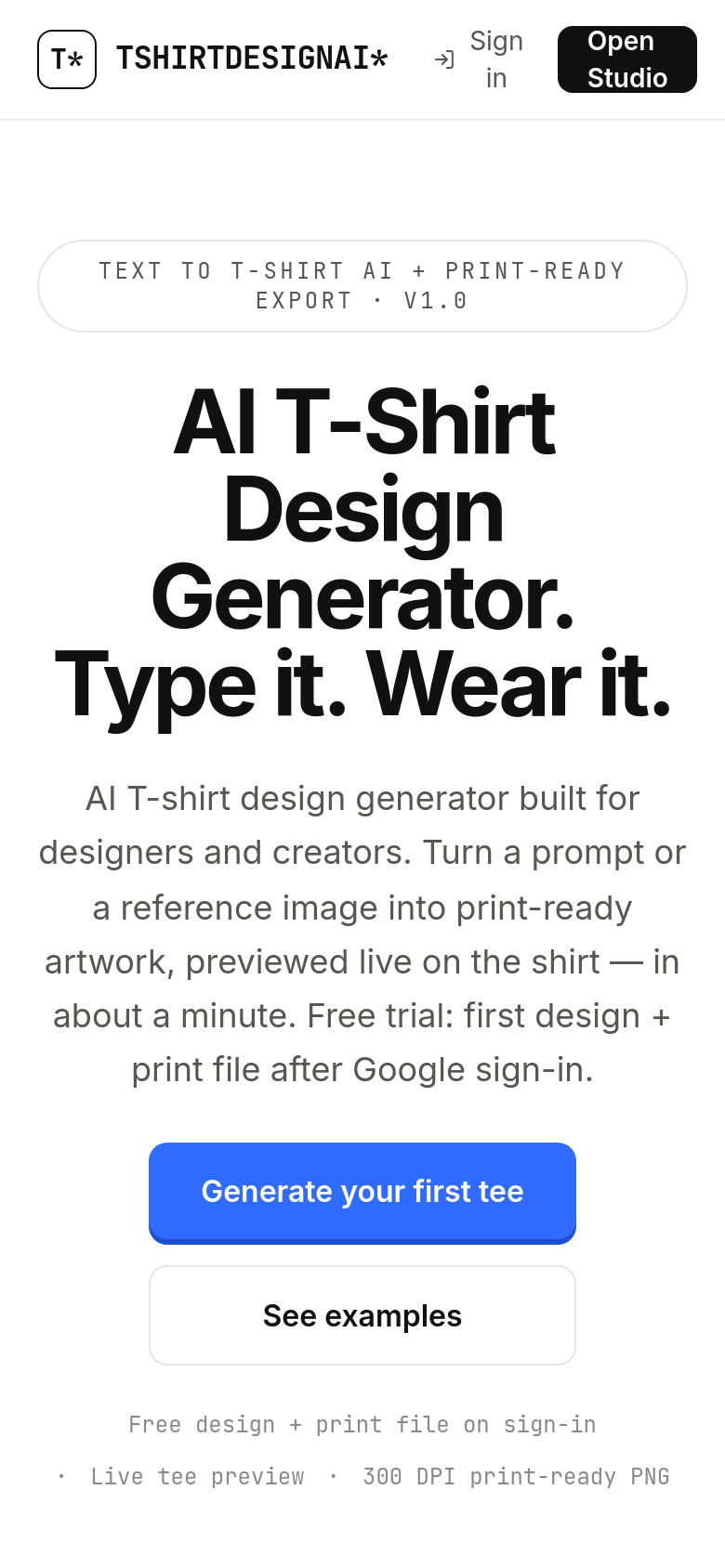 Homepage / Lander