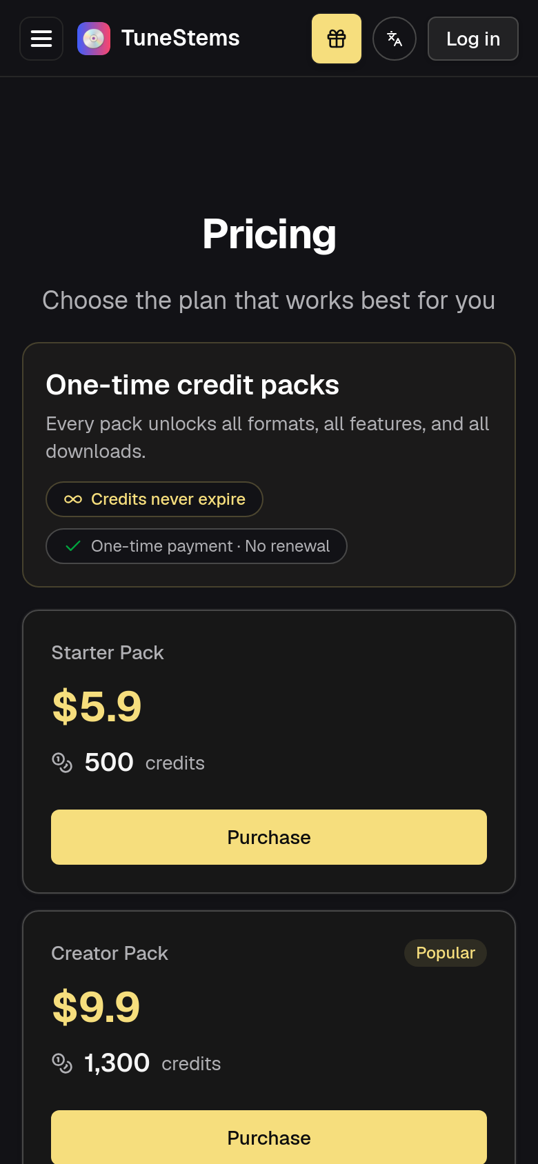 Pricing