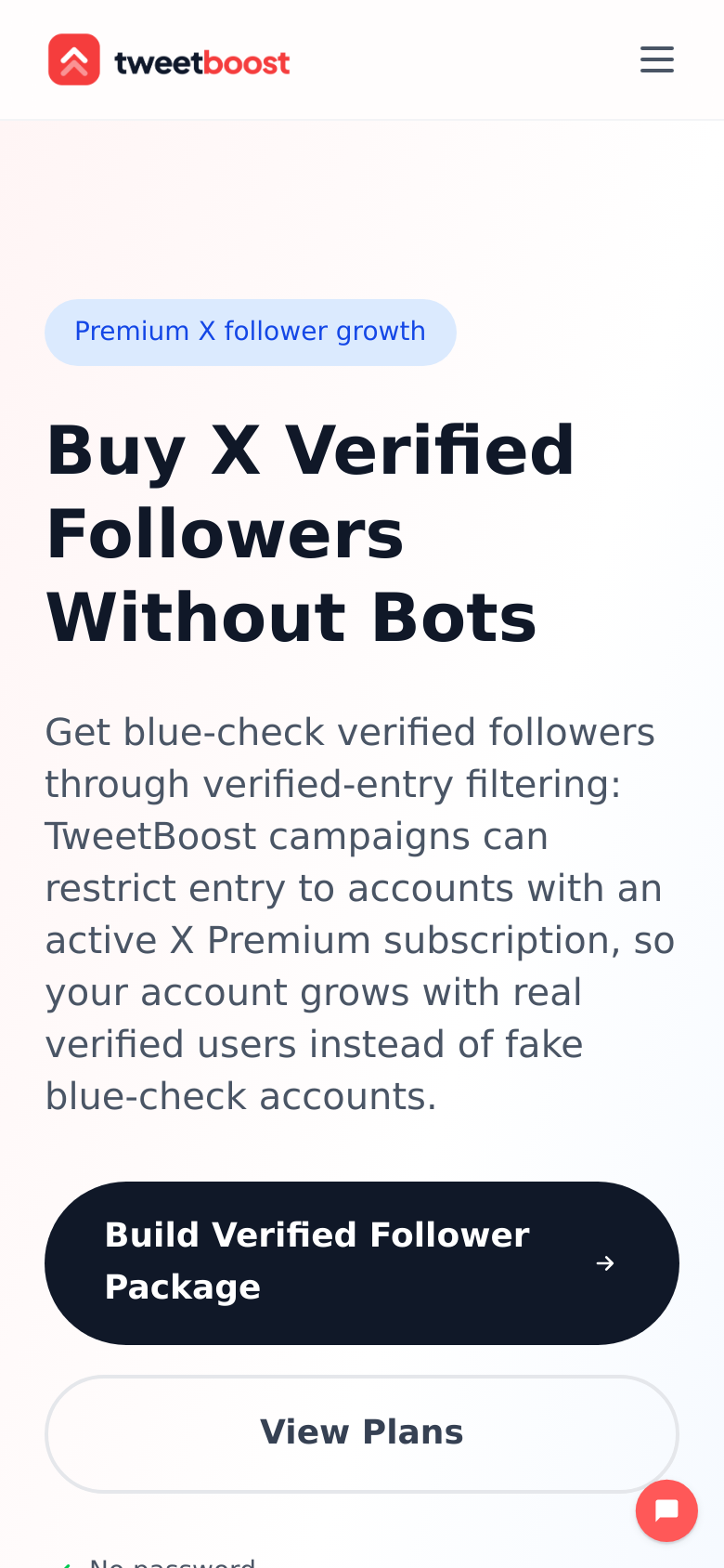 Buy X Verified Followers