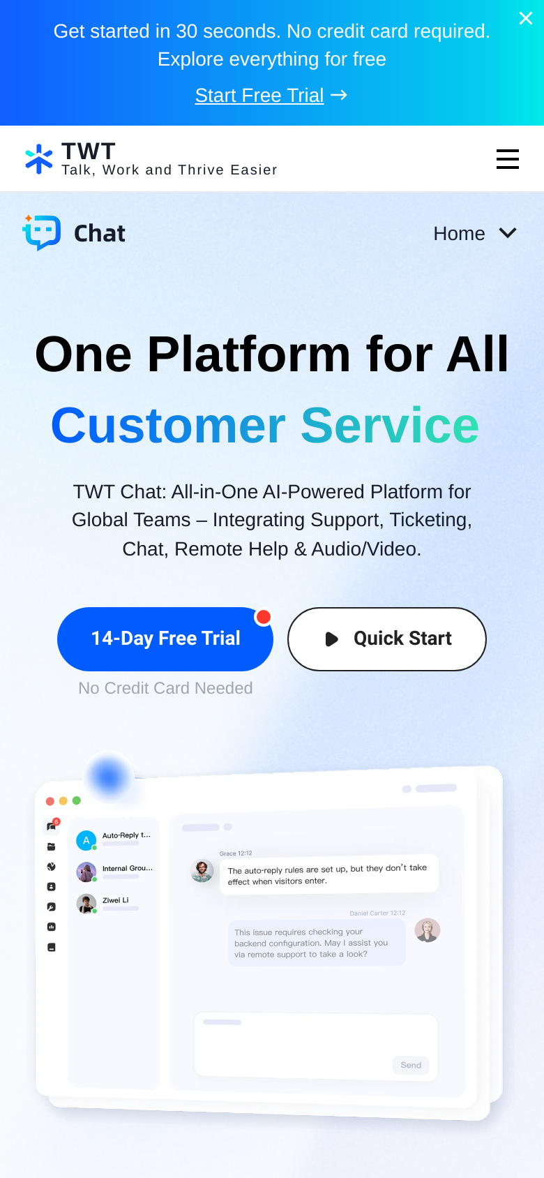 Homepage / Lander