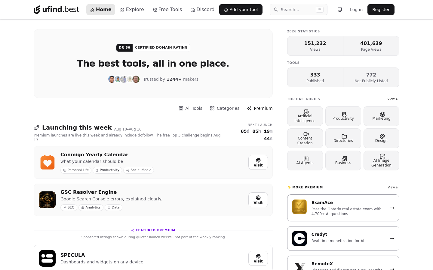 Captured Homepage / Lander