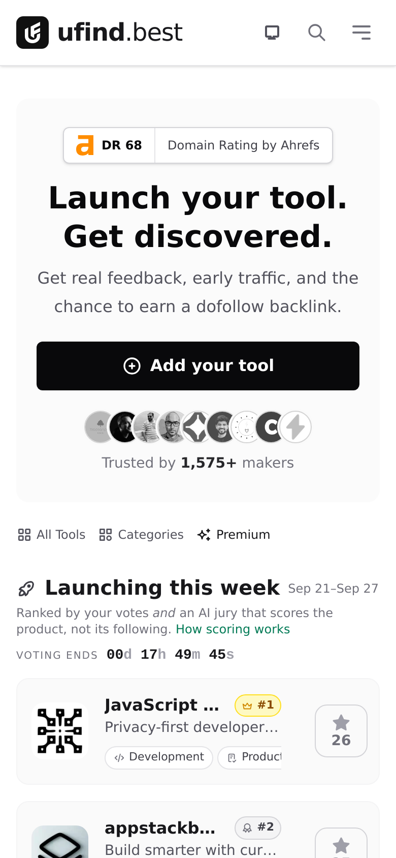 Homepage / Lander