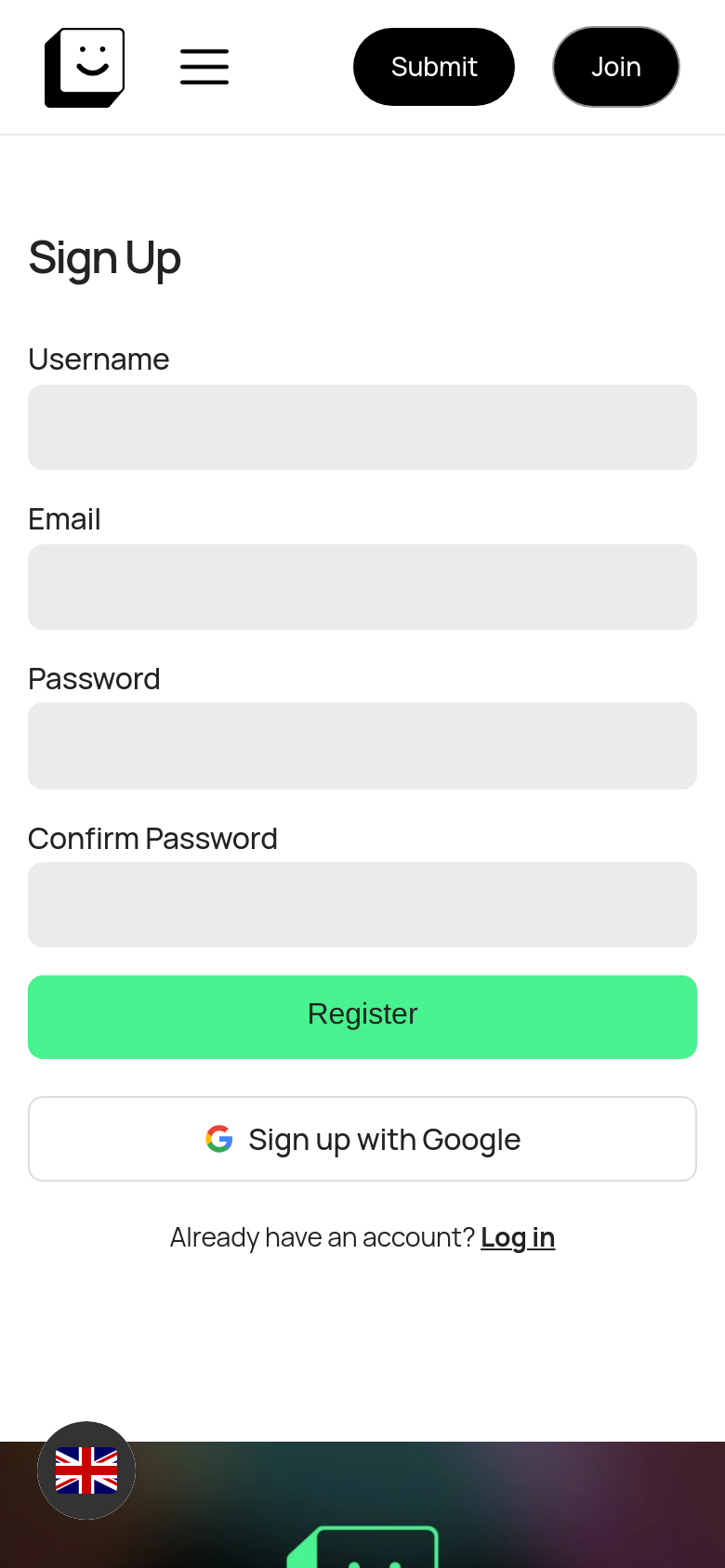 Sign Up